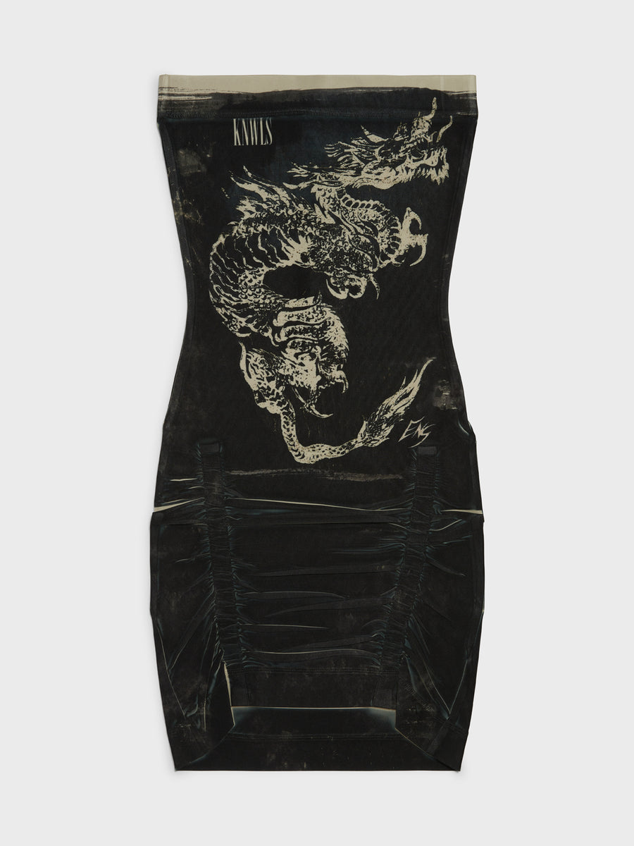 【関税込み】KNWLS ブルー Skinn ミニドレス Skinn Dress Mini Check – KNWLS