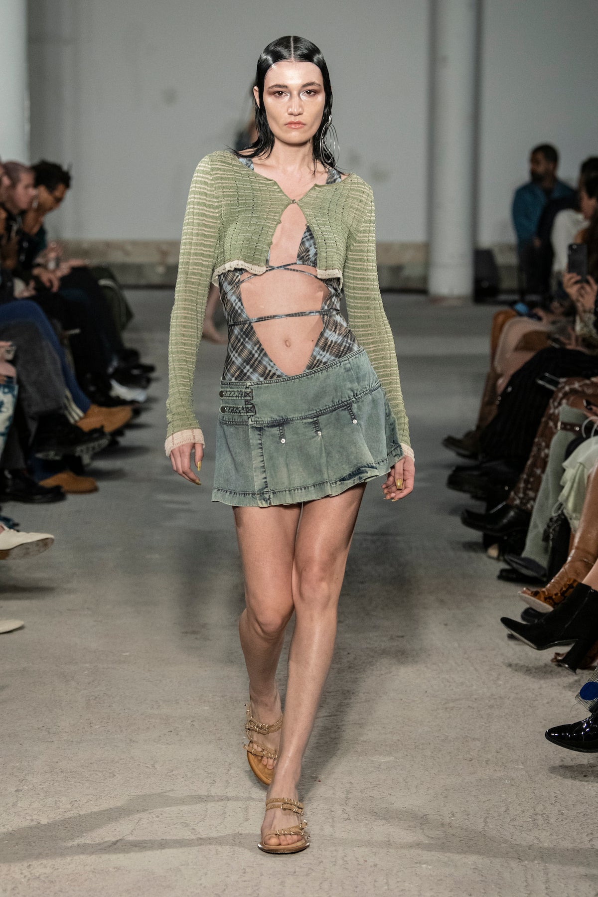 Issa Skirt Washed Blue