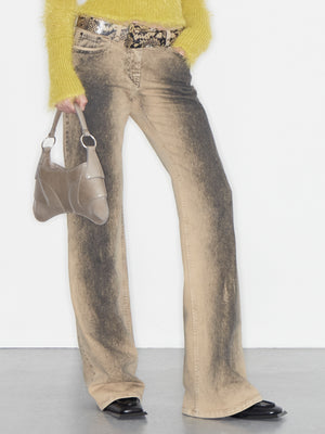 Alice Jeans Distressed Sand