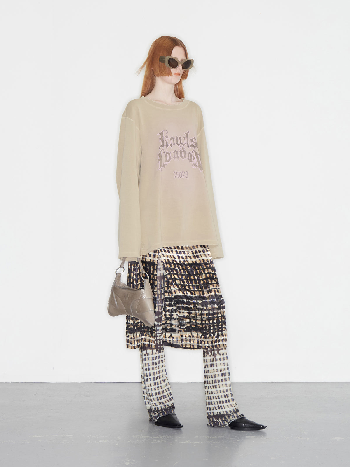 Snake Skirt Ink Plaid