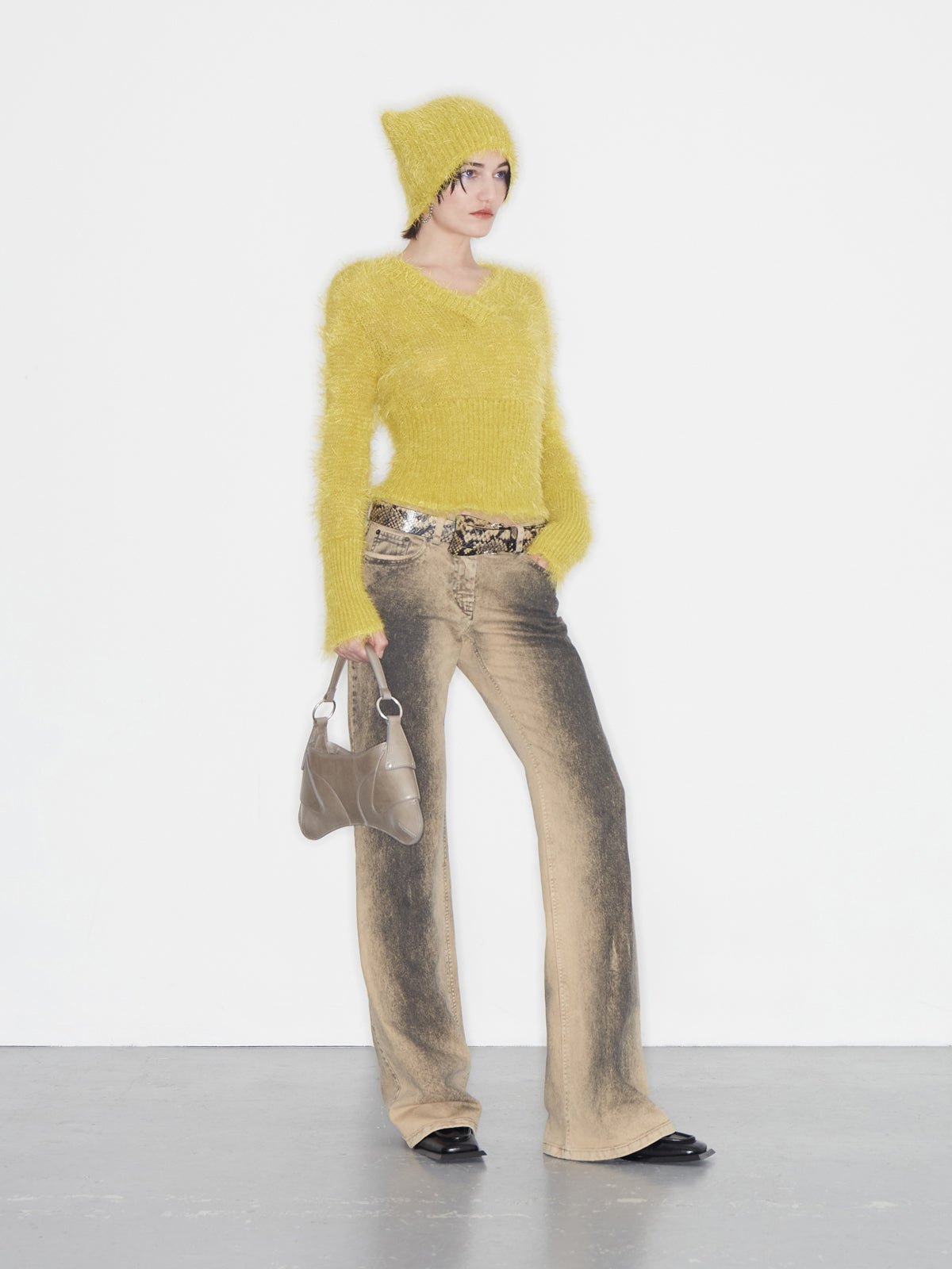 Alice Jeans Distressed Sand