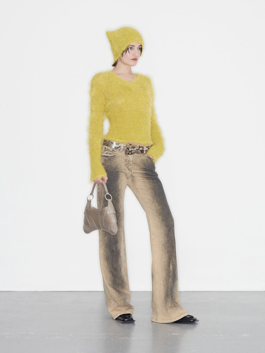 Alice Jeans Distressed Sand