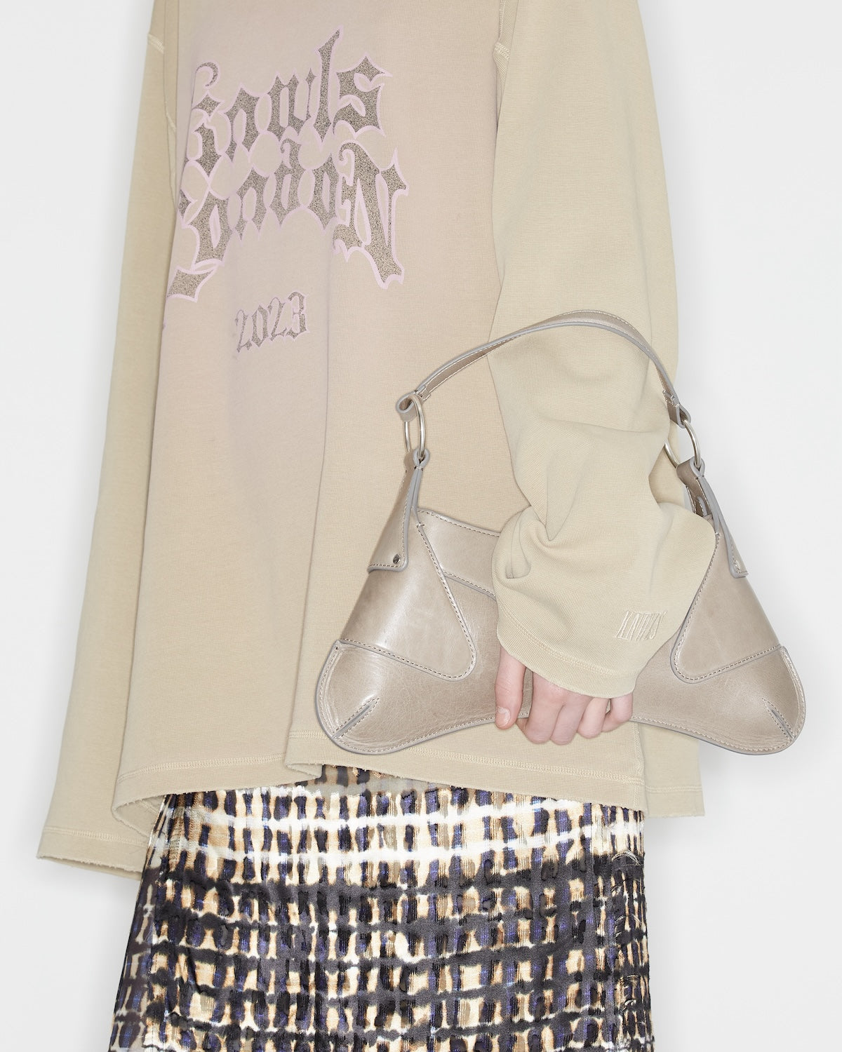 Snake Skirt Ink Plaid