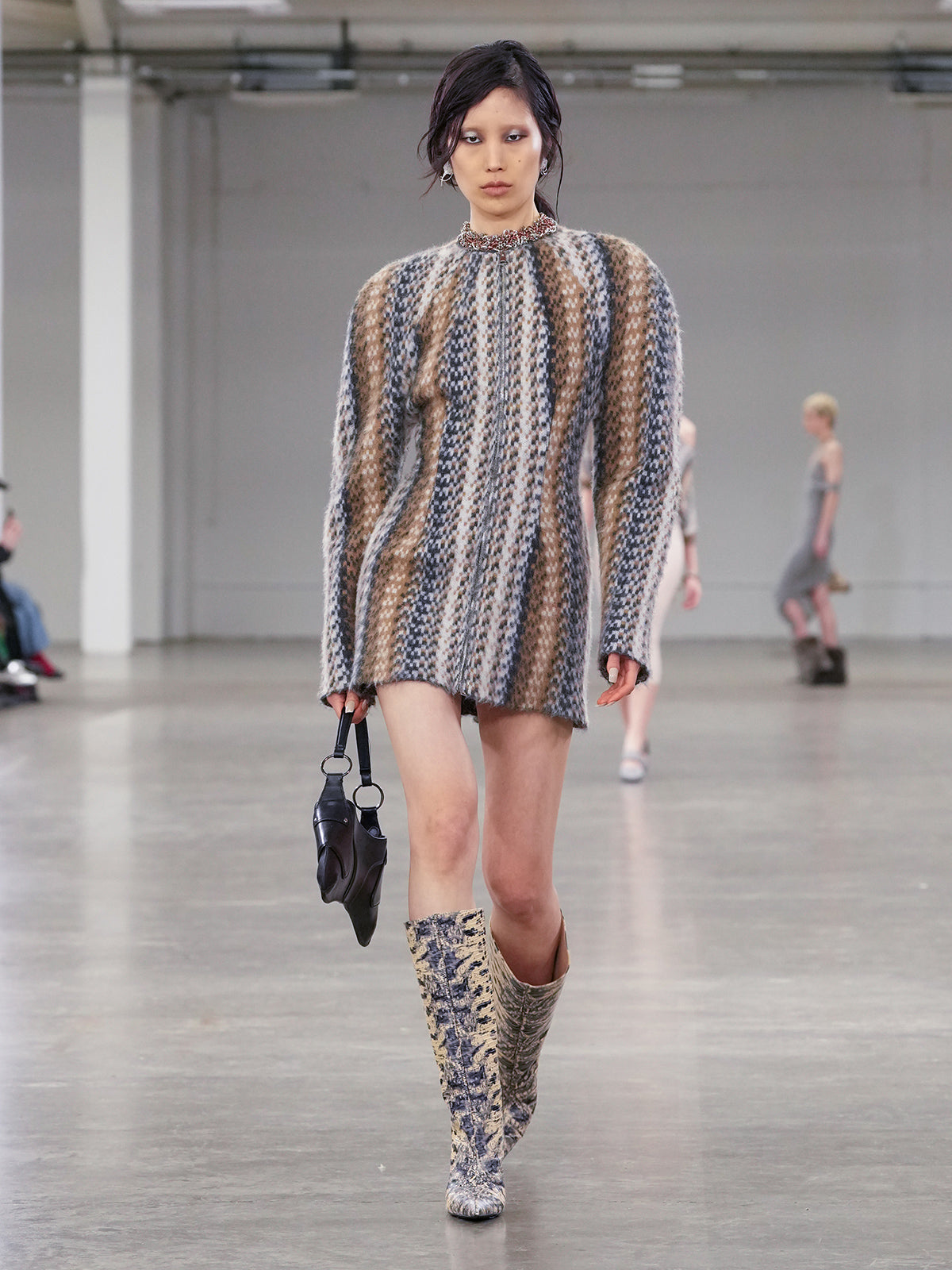 Carmine Boots Cream Lizard