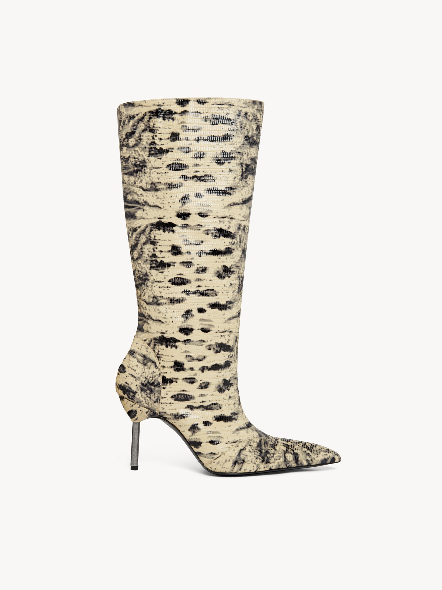 Carmine Boots Cream Lizard