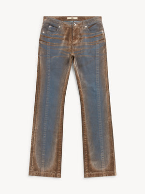 Flock Denim Trousers Stone