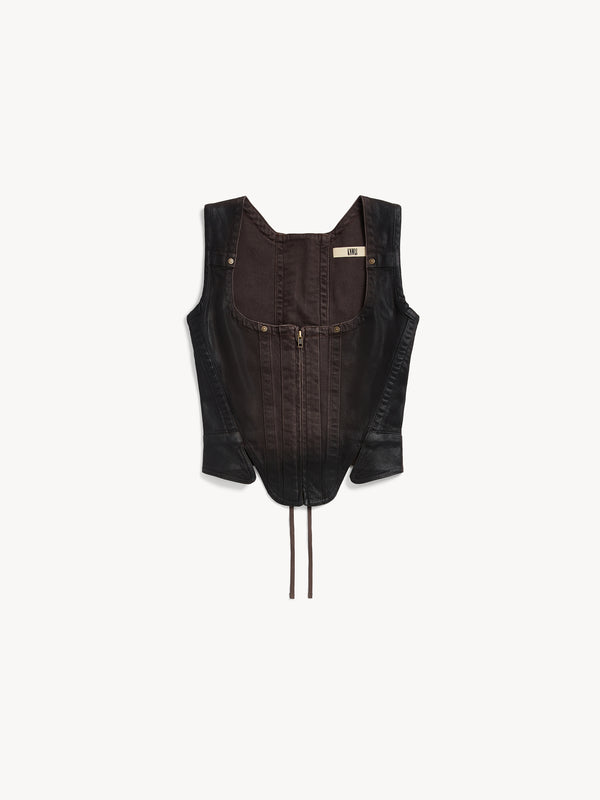 Alice Bustier Brown Gloss