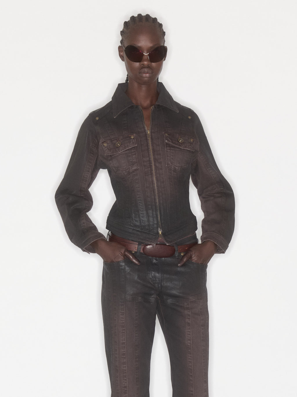 Alice Jacket Brown Gloss