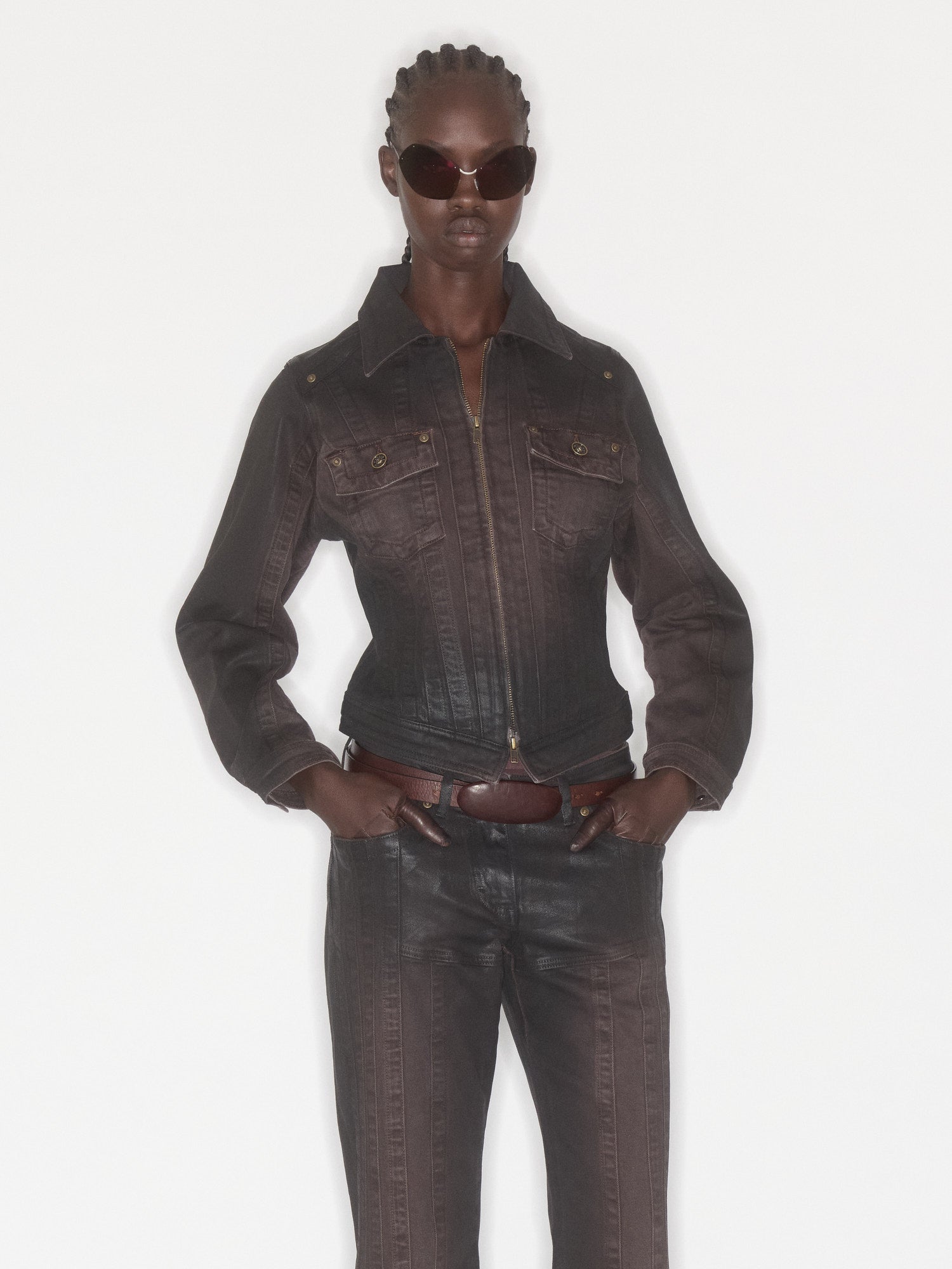 Alice Jacket Brown Gloss