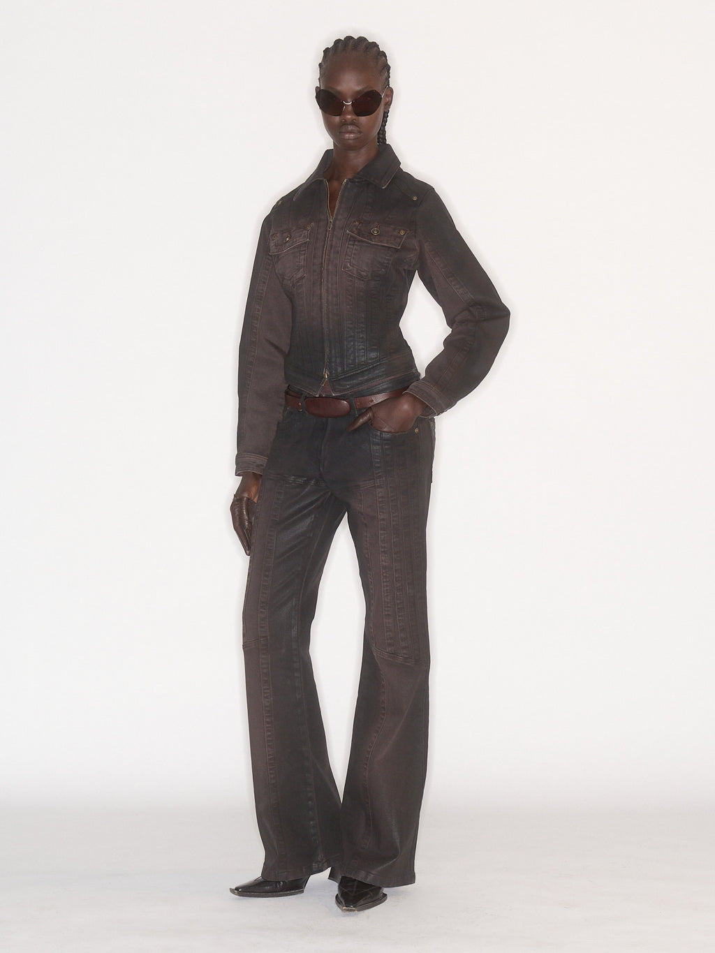 Alice Jacket Brown Gloss