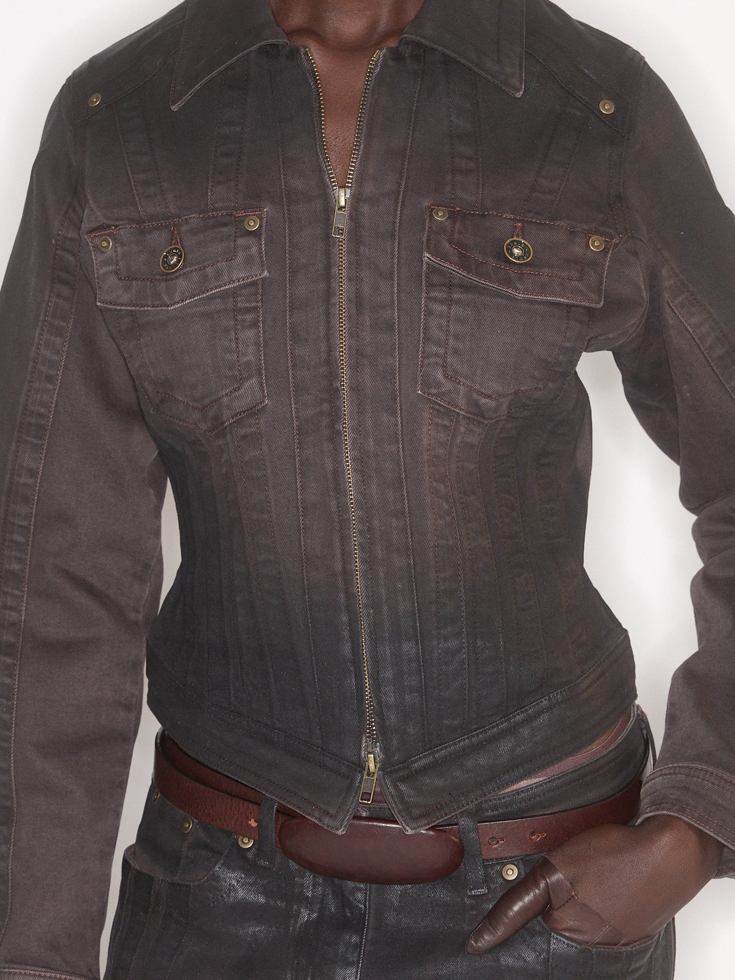 Alice Jacket Brown Gloss