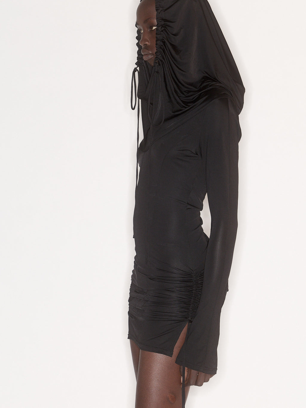 CU Hooded Dress Black