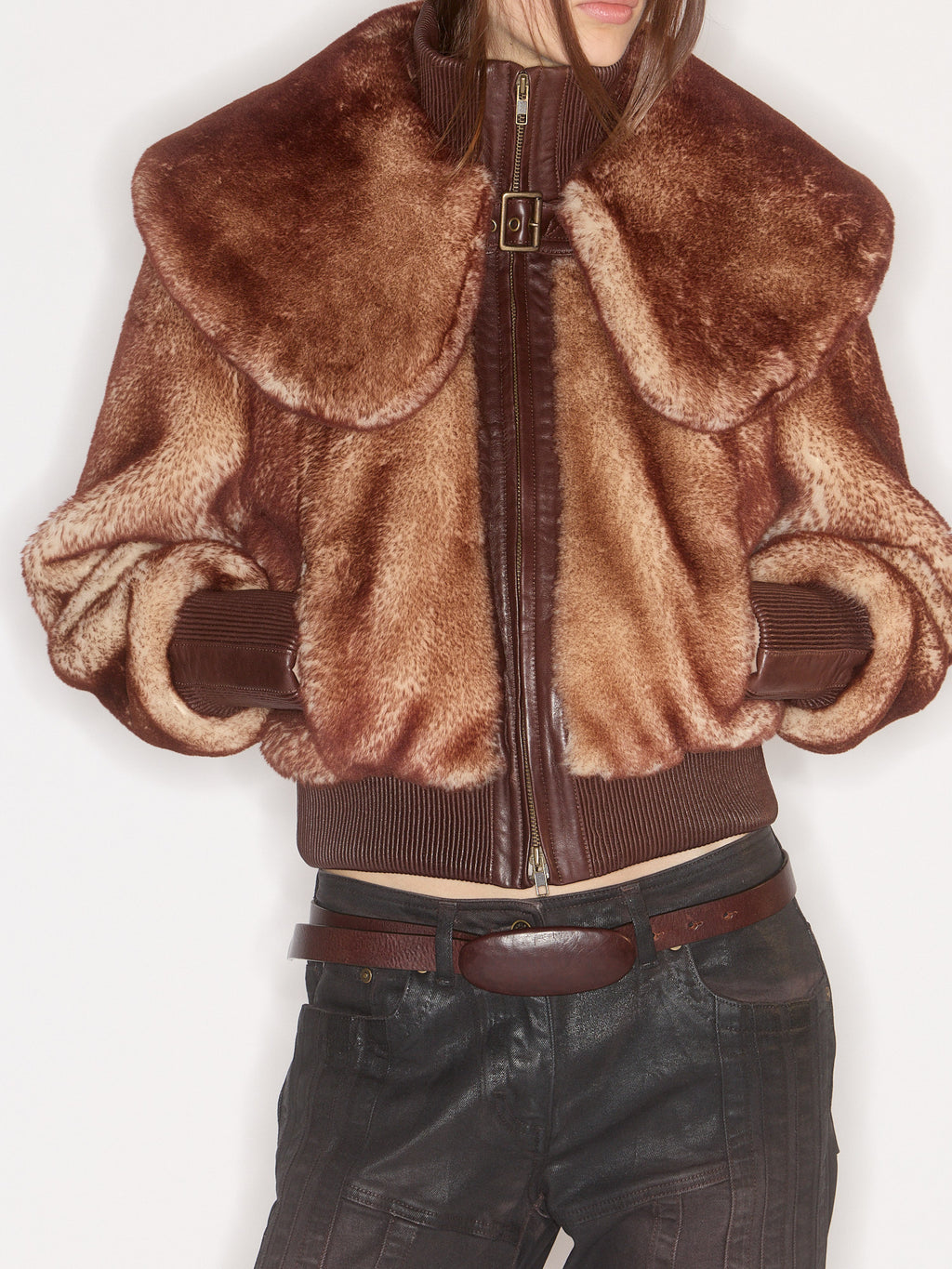 Eliza Shearling Rust