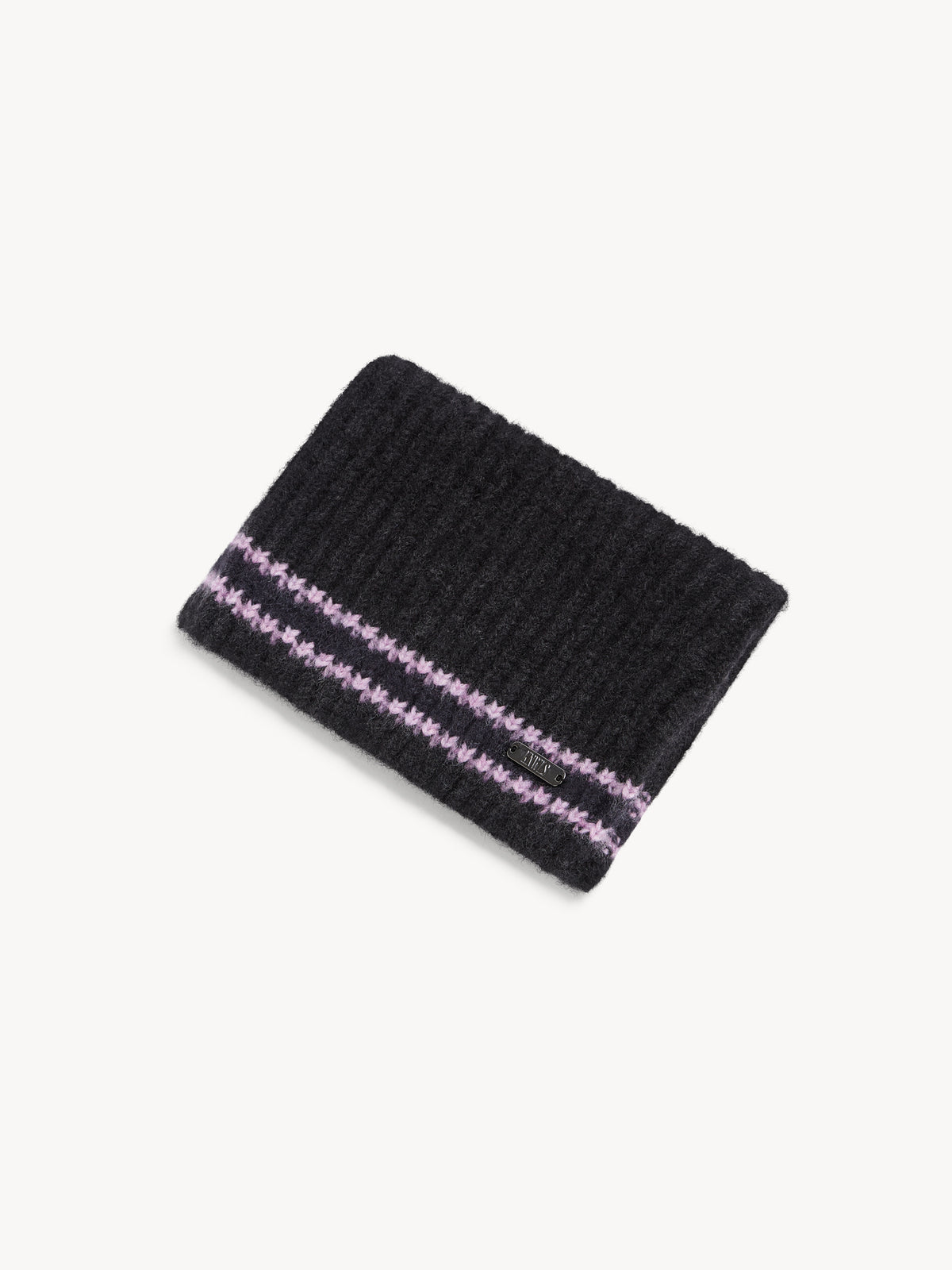 Precious Hat Charcoal Stripe