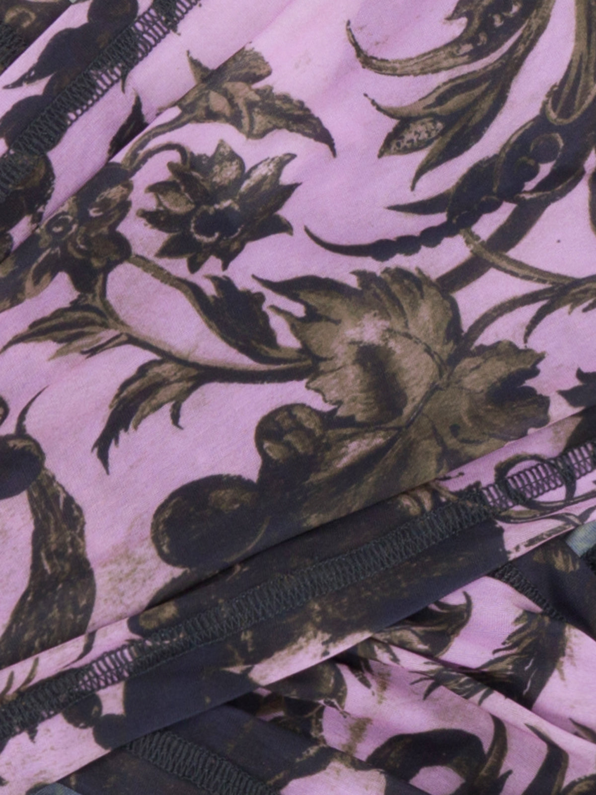 Anti Cross Over Top Wildflower Emboss Pink