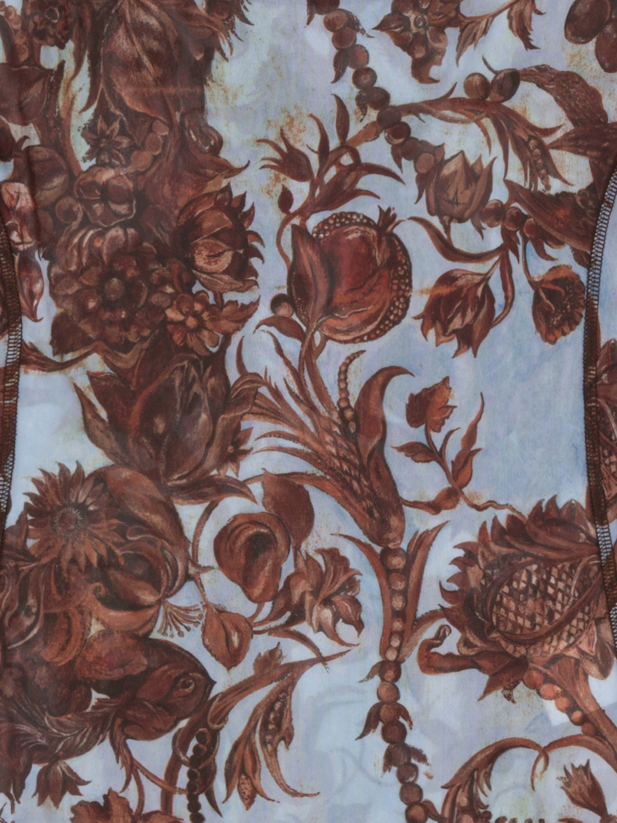 Halcyon Top Wildflower Emboss Blue