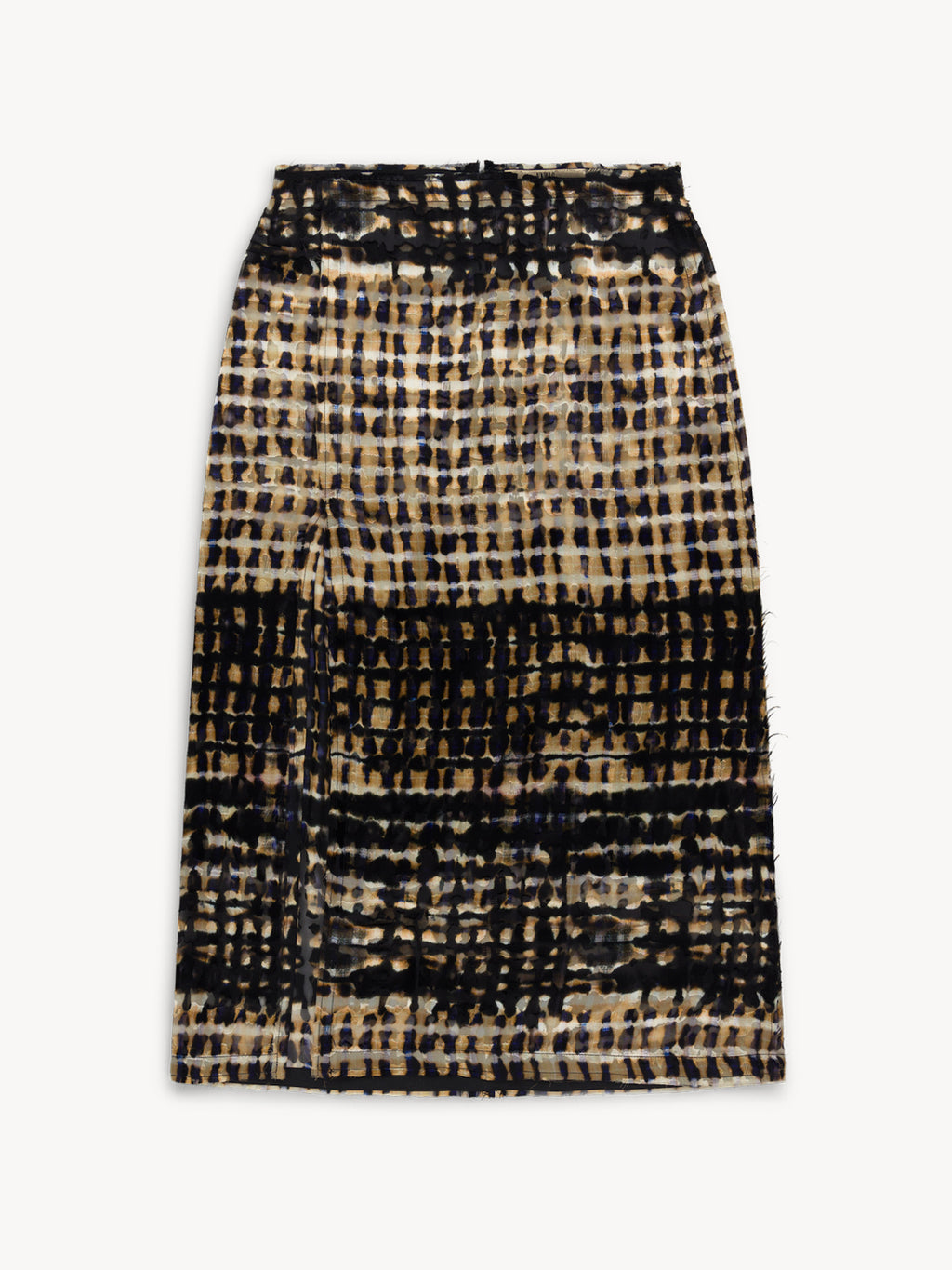 Snake Skirt Ink Plaid