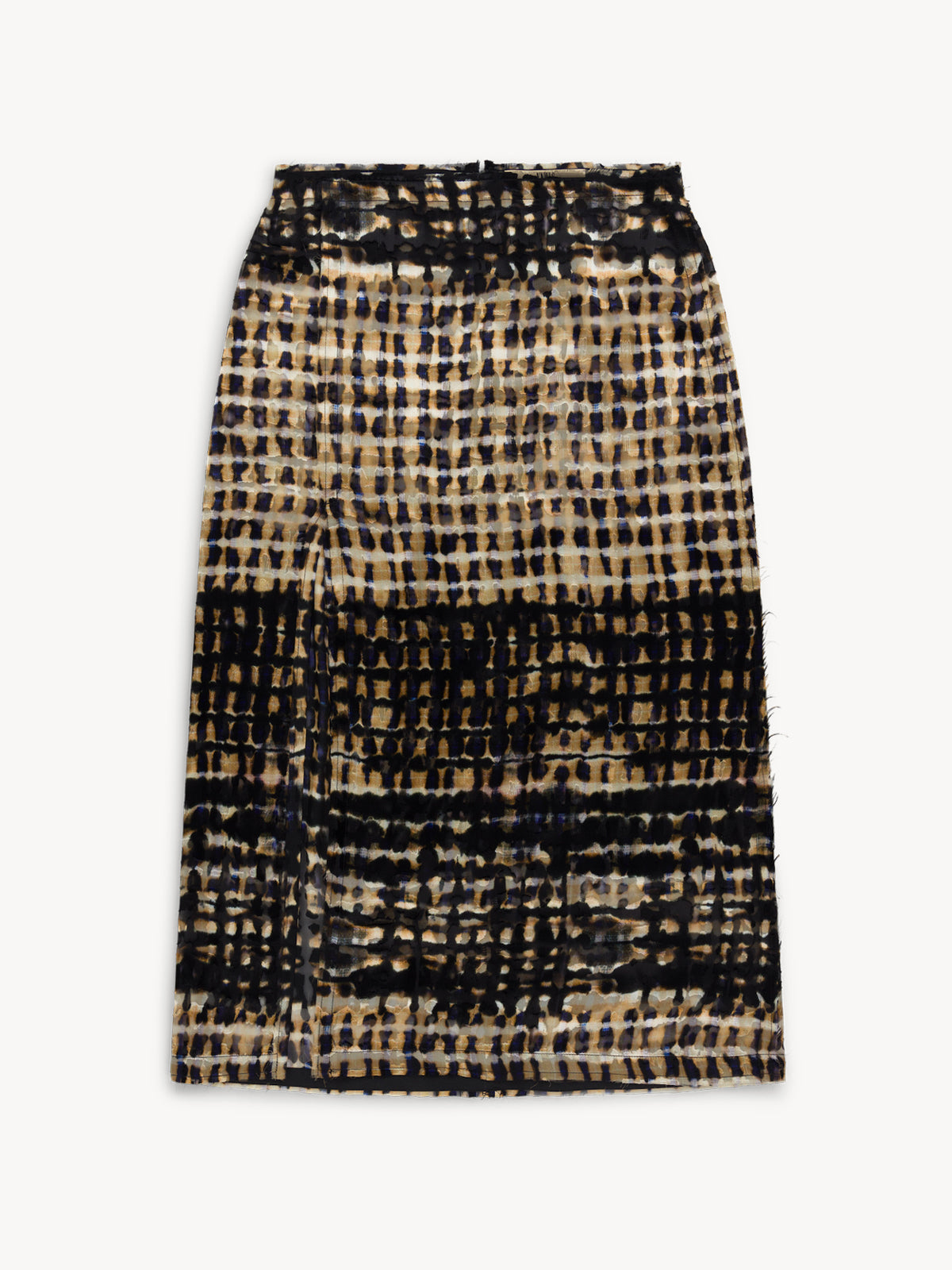 Snake Skirt Ink Plaid