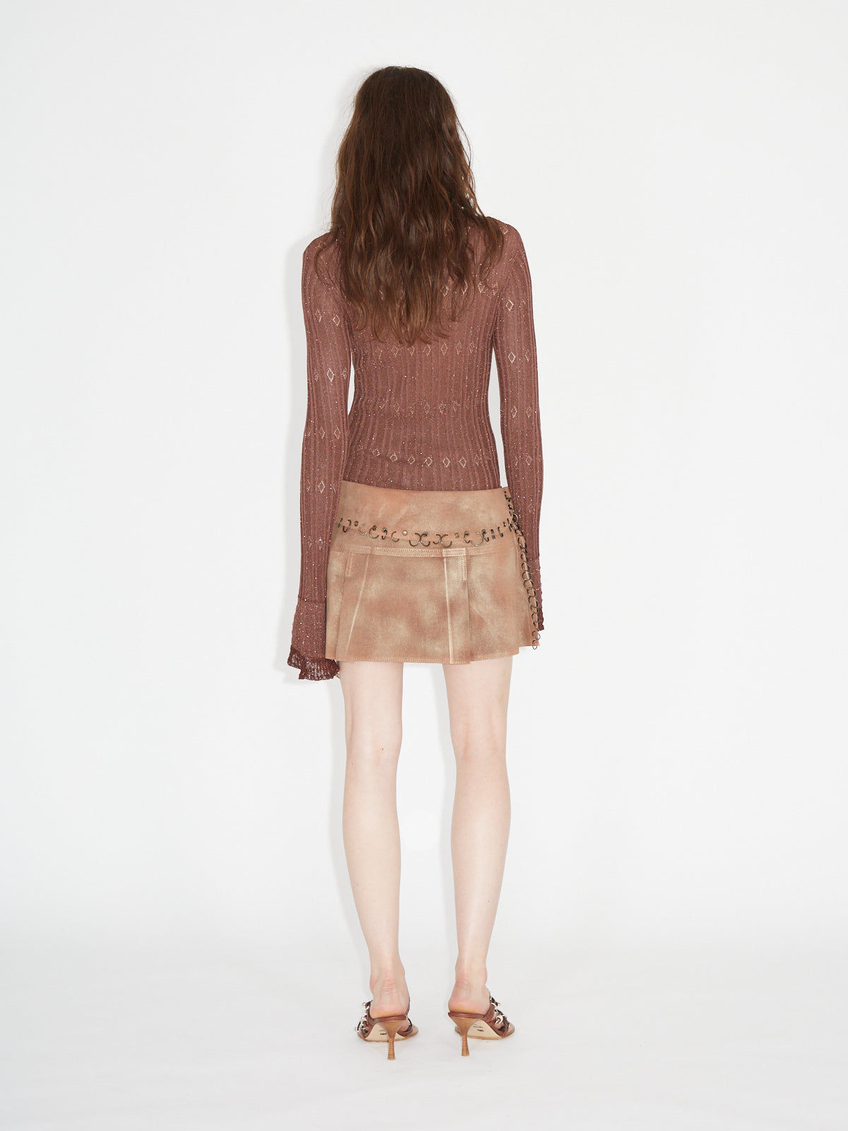 Helix Skirt Brown Bronze