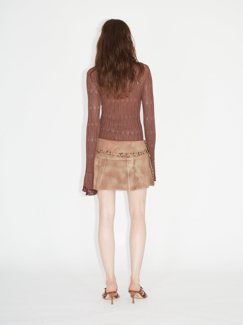 Helix Skirt Brown Bronze