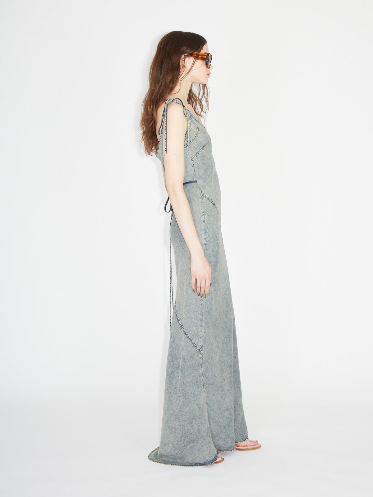 Issa Bias Dress Washed Blue