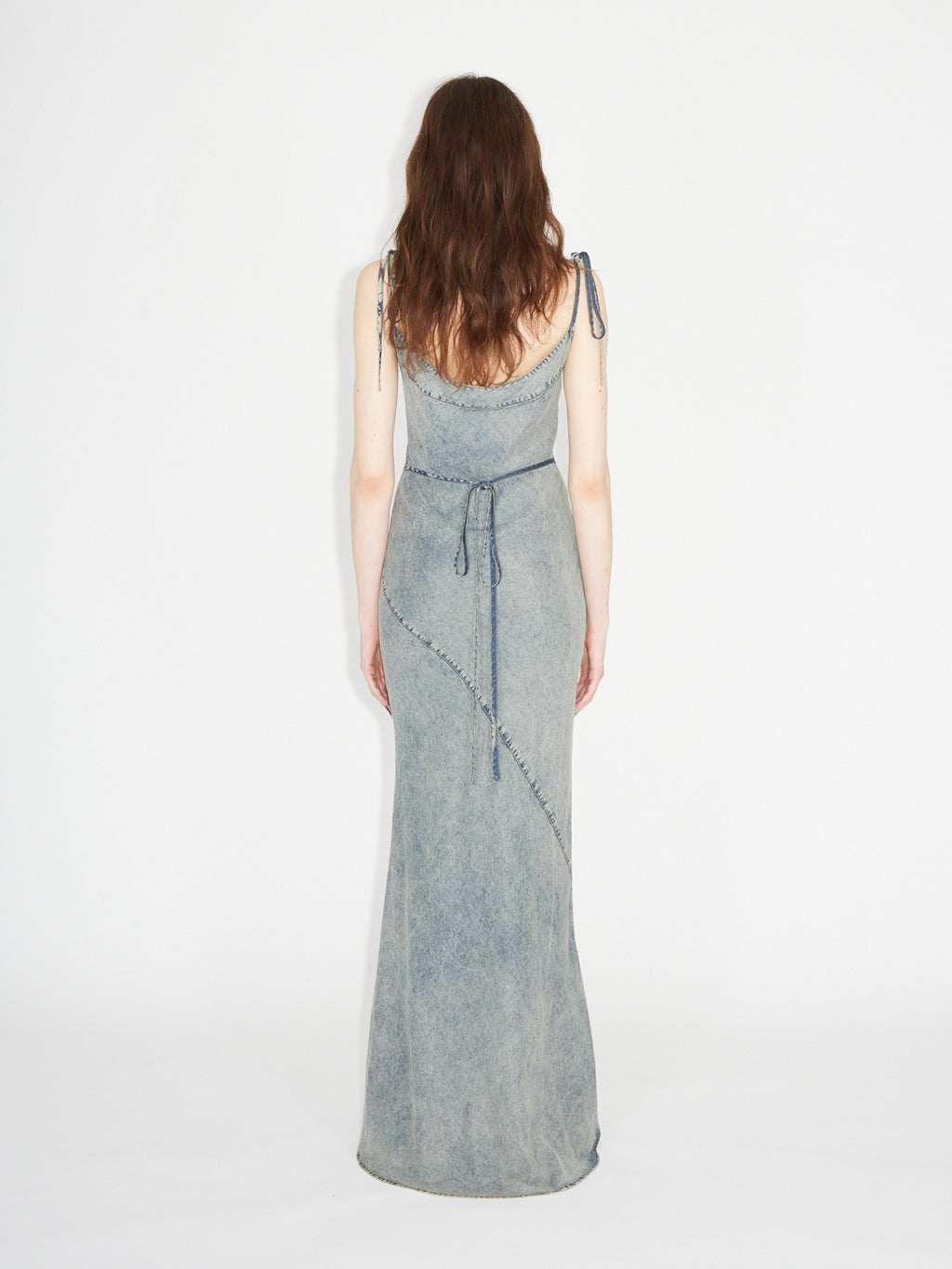 Issa Bias Dress Washed Blue