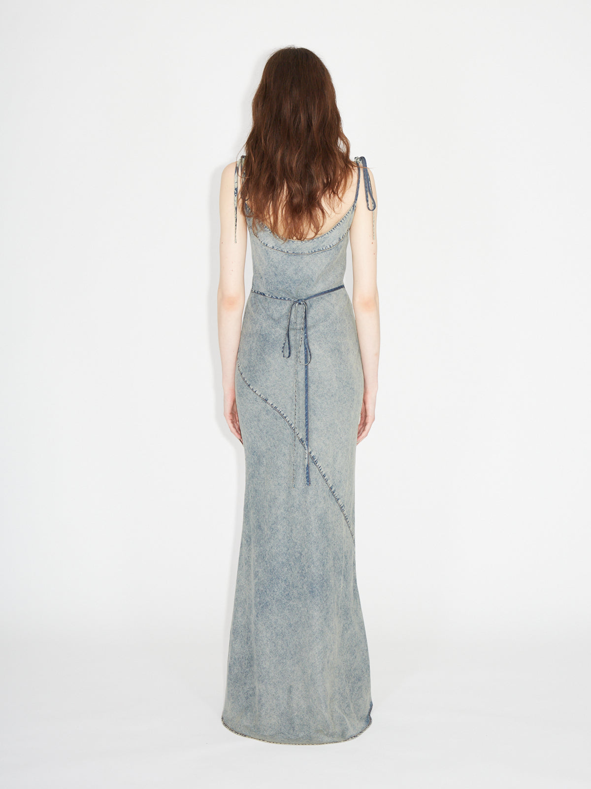 Issa Bias Dress Washed Blue