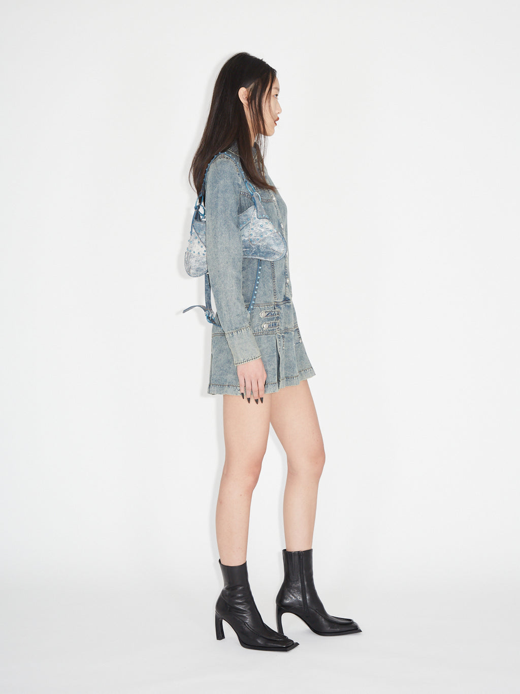 Issa Shirt Dress Washed Blue