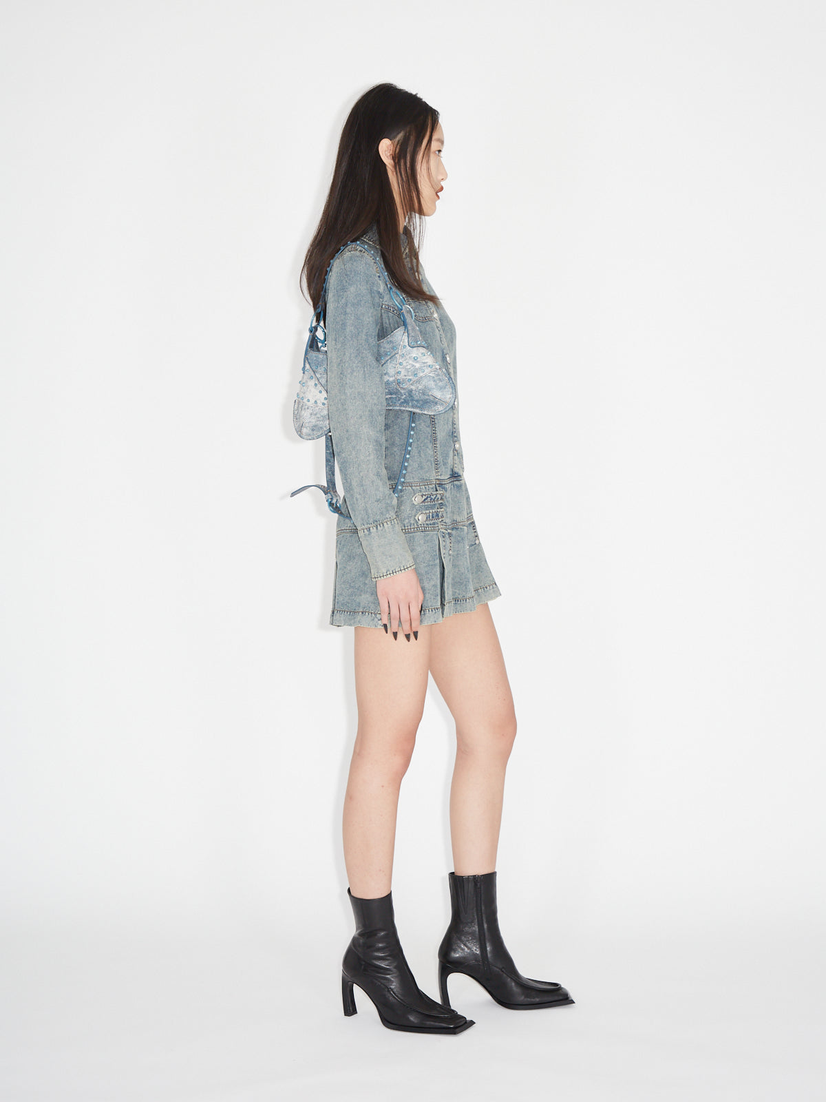 Issa Shirt Dress Washed Blue