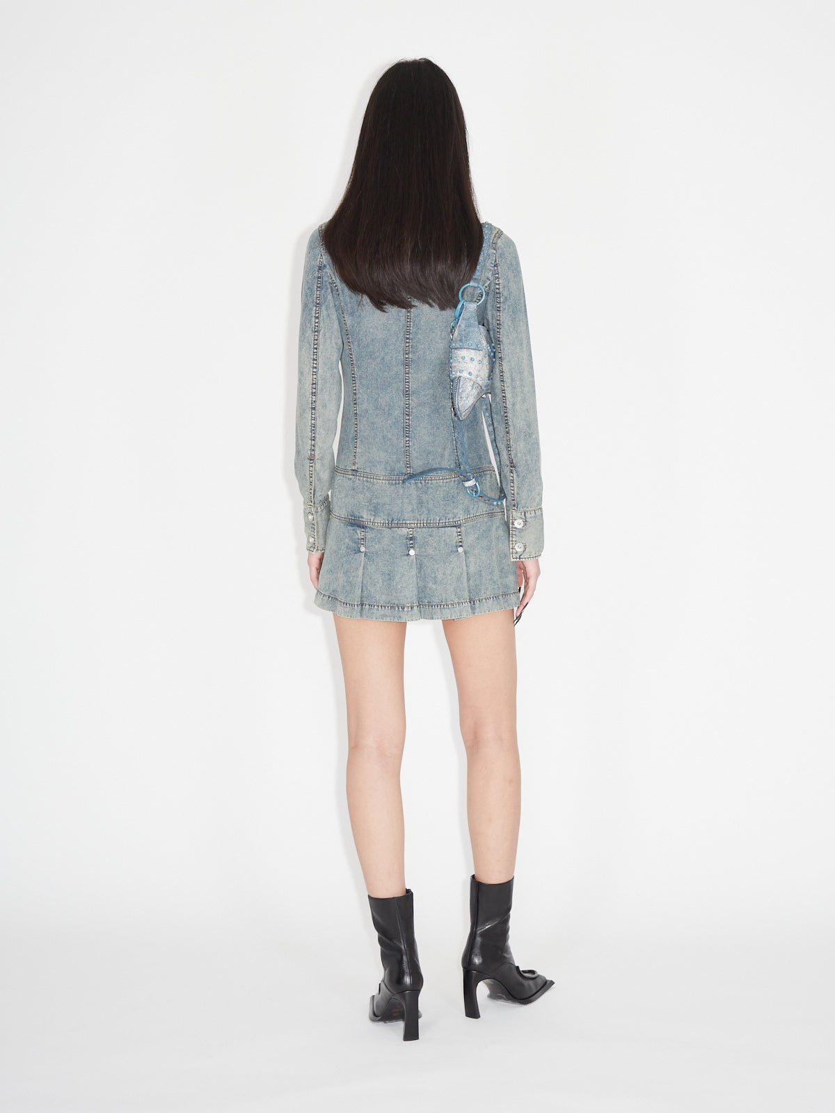 Issa Shirt Dress Washed Blue