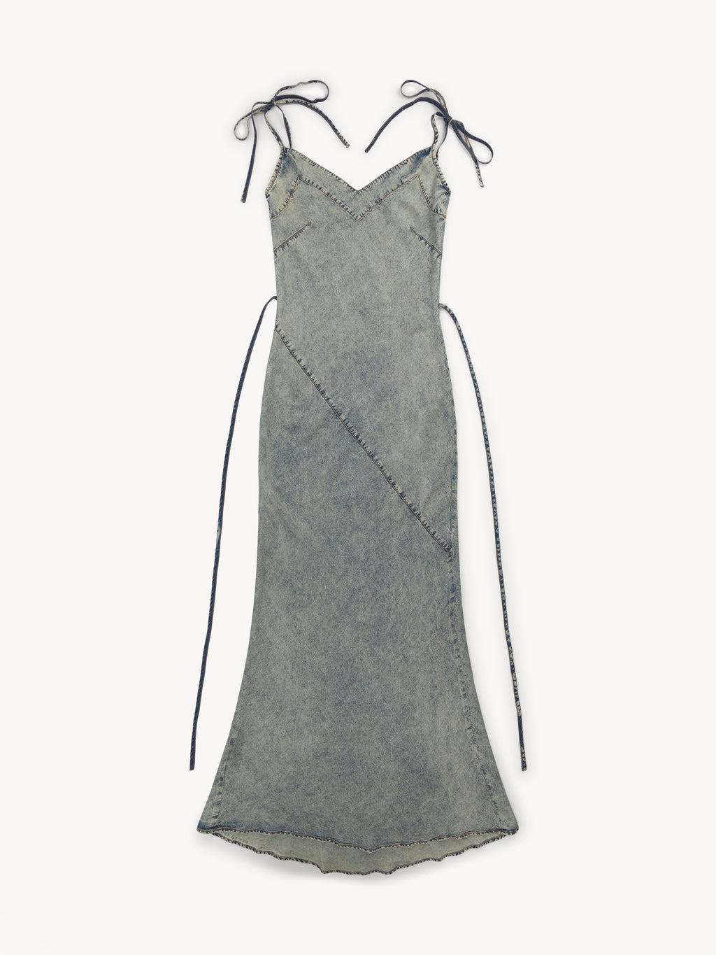 Issa Bias Dress Washed Blue