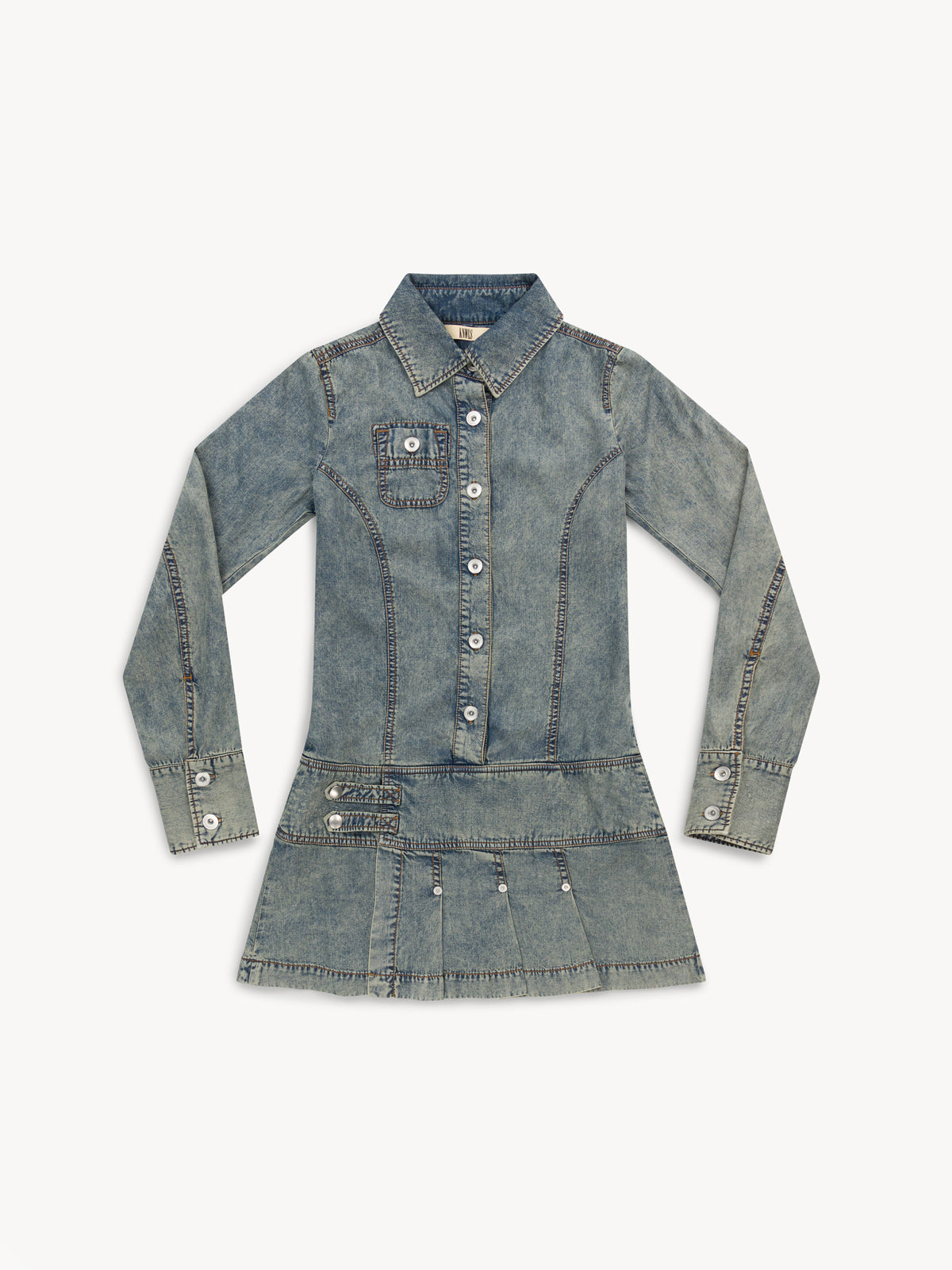 Issa Shirt Dress Washed Blue