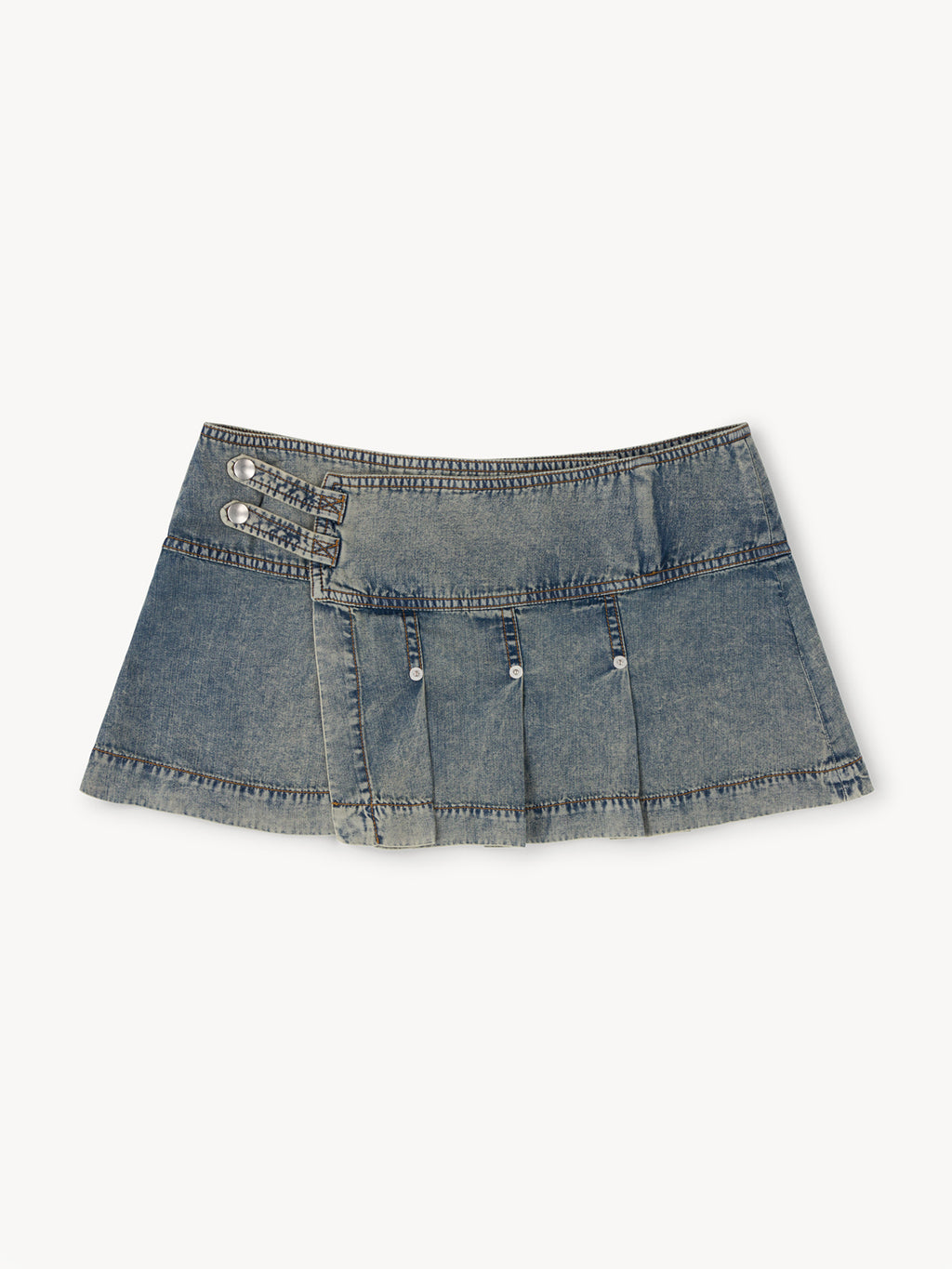 Issa Skirt Washed Blue