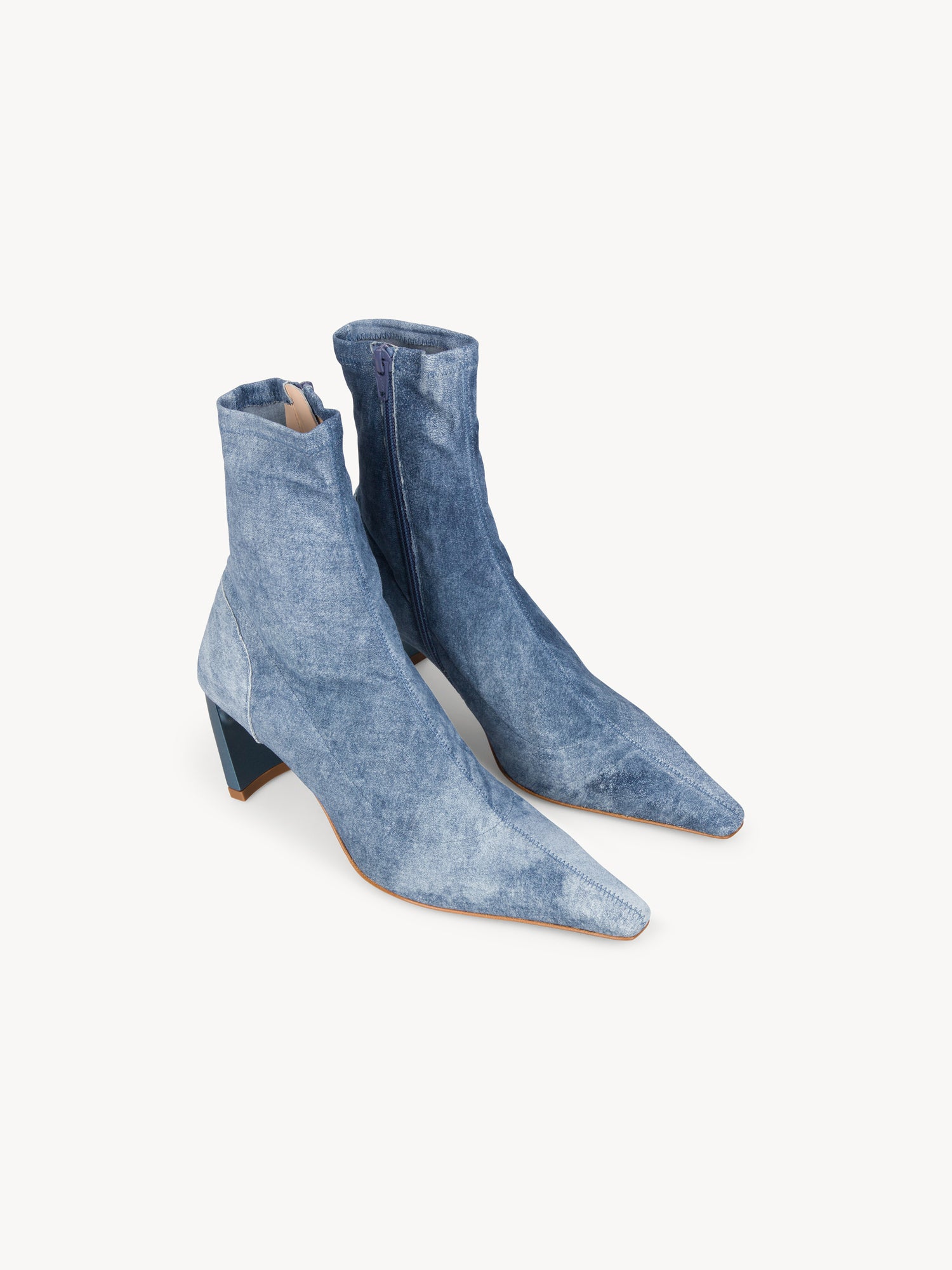 Serpent Sock Boots Washed Blue