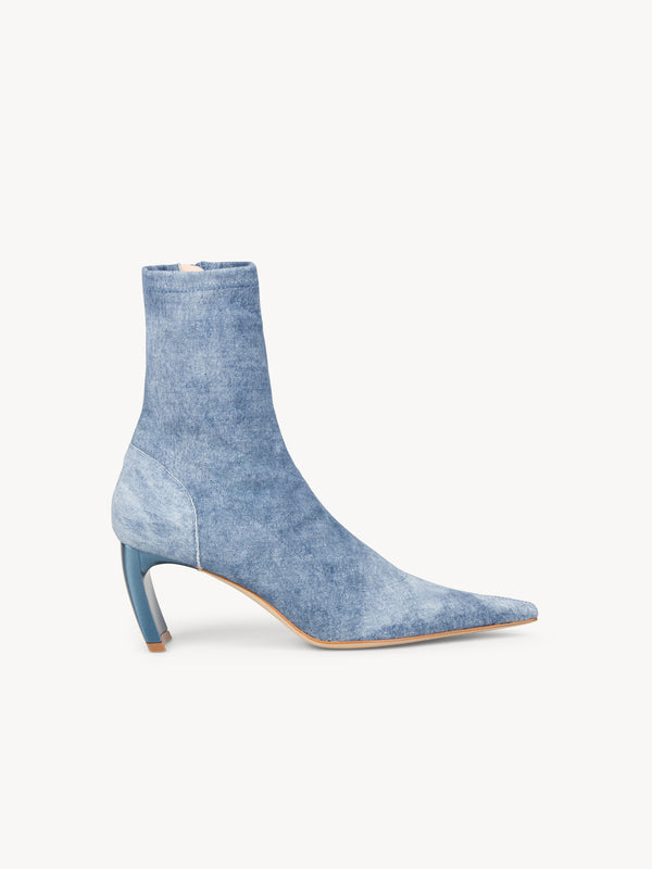 Serpent Sock Boots Washed Blue