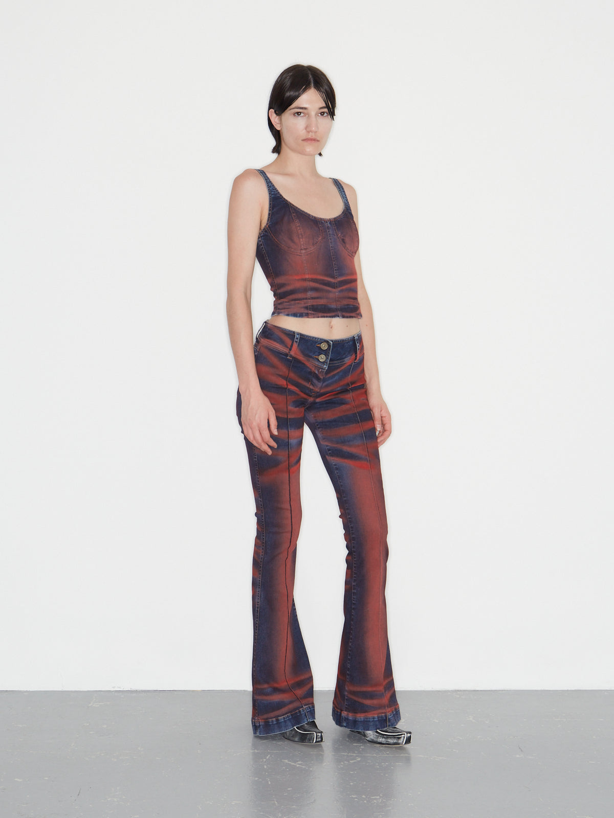 Harley Jeans Crease Red