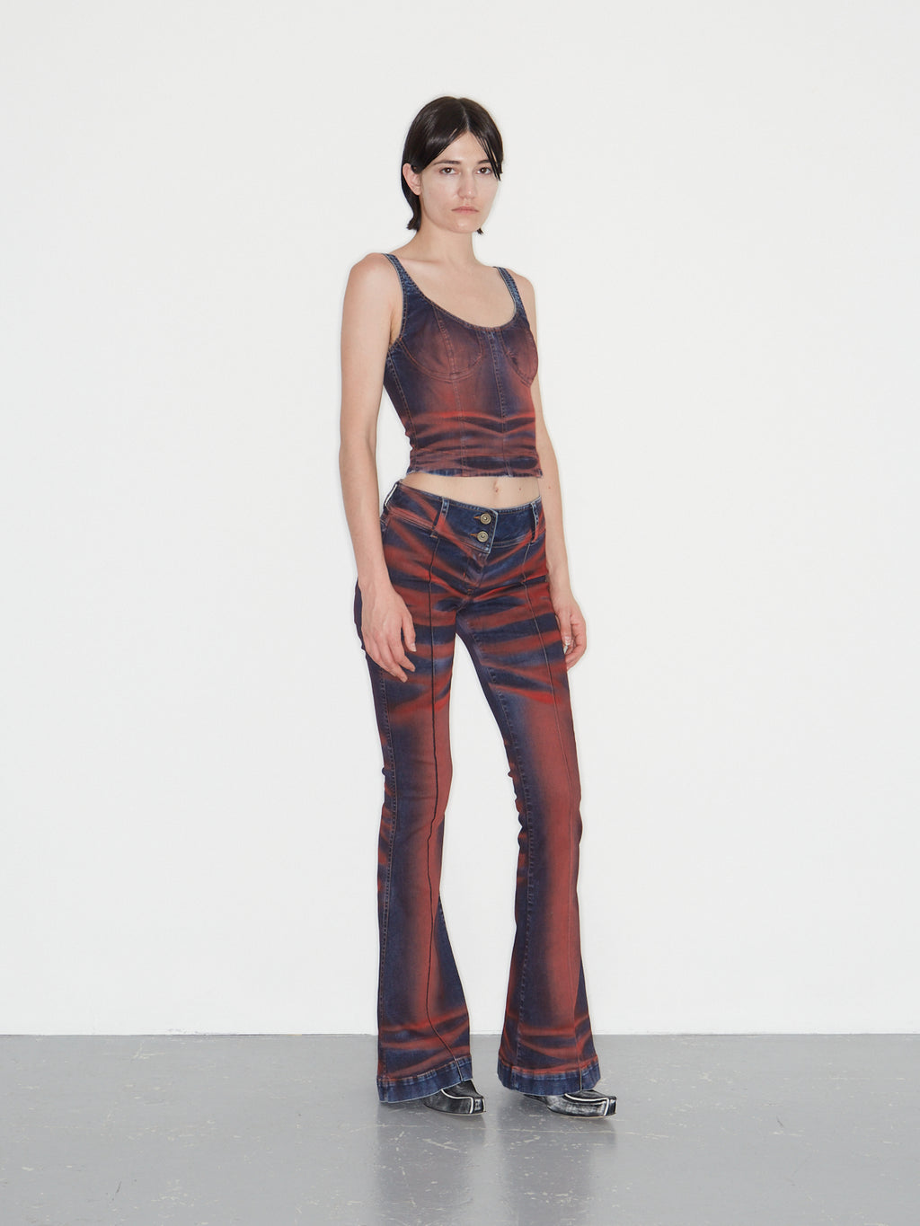Harley Jeans Crease Red