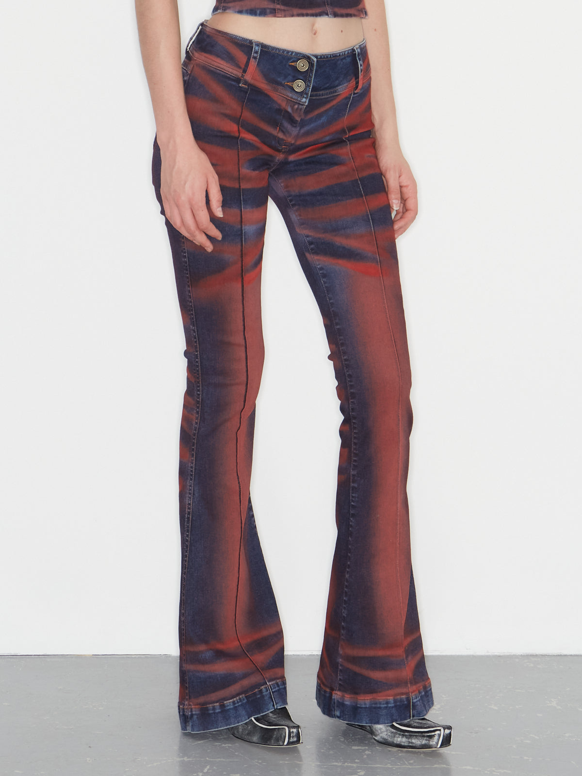 Harley Jeans Crease Red