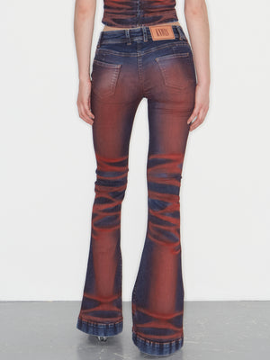 Harley Jeans Crease Red