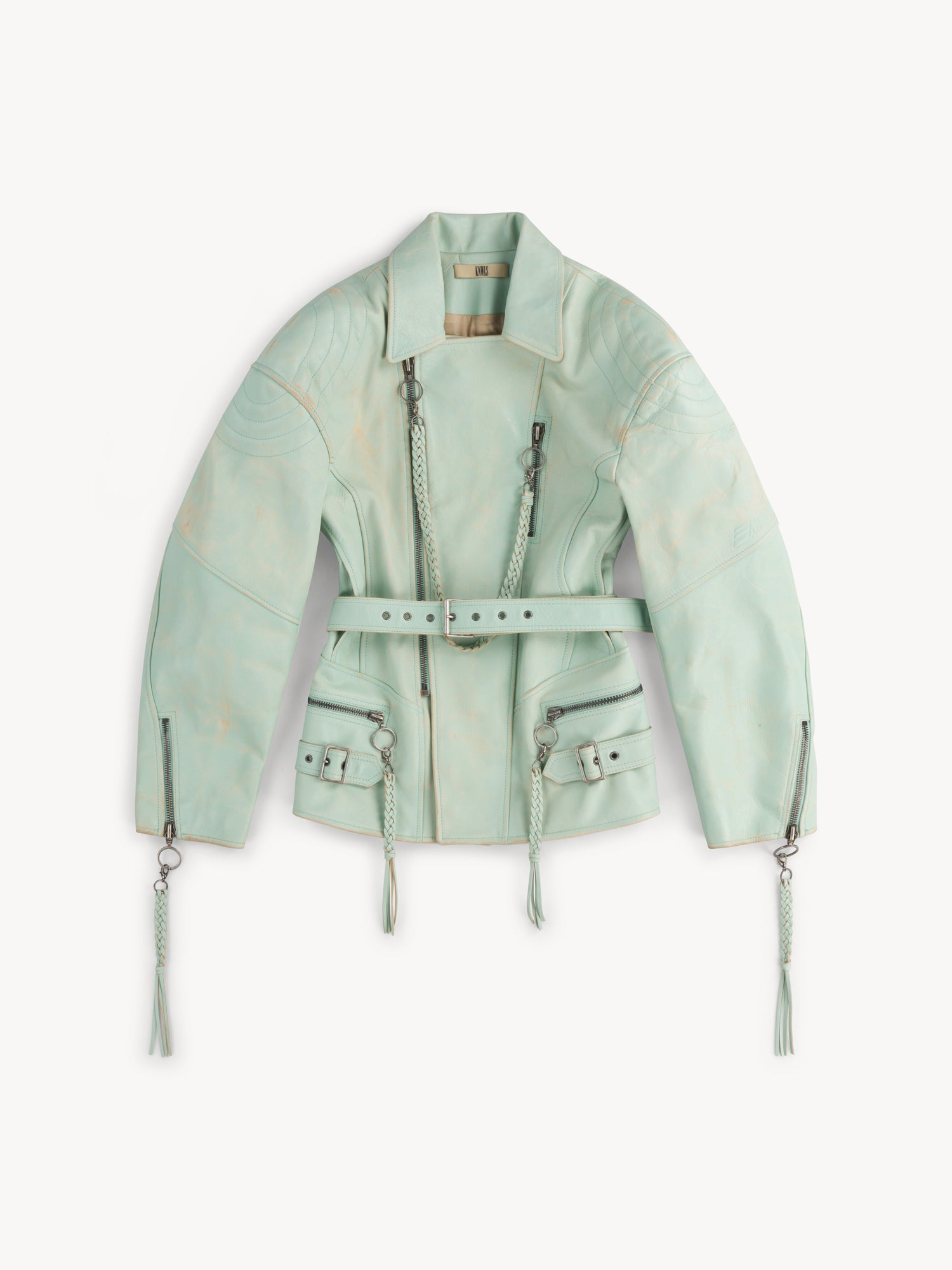 Nihil Coat Moto Teal