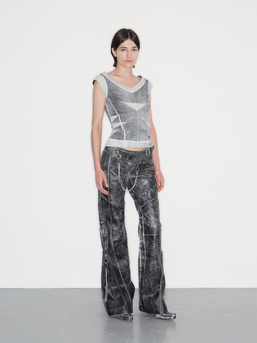 Raze Top Washed Grey