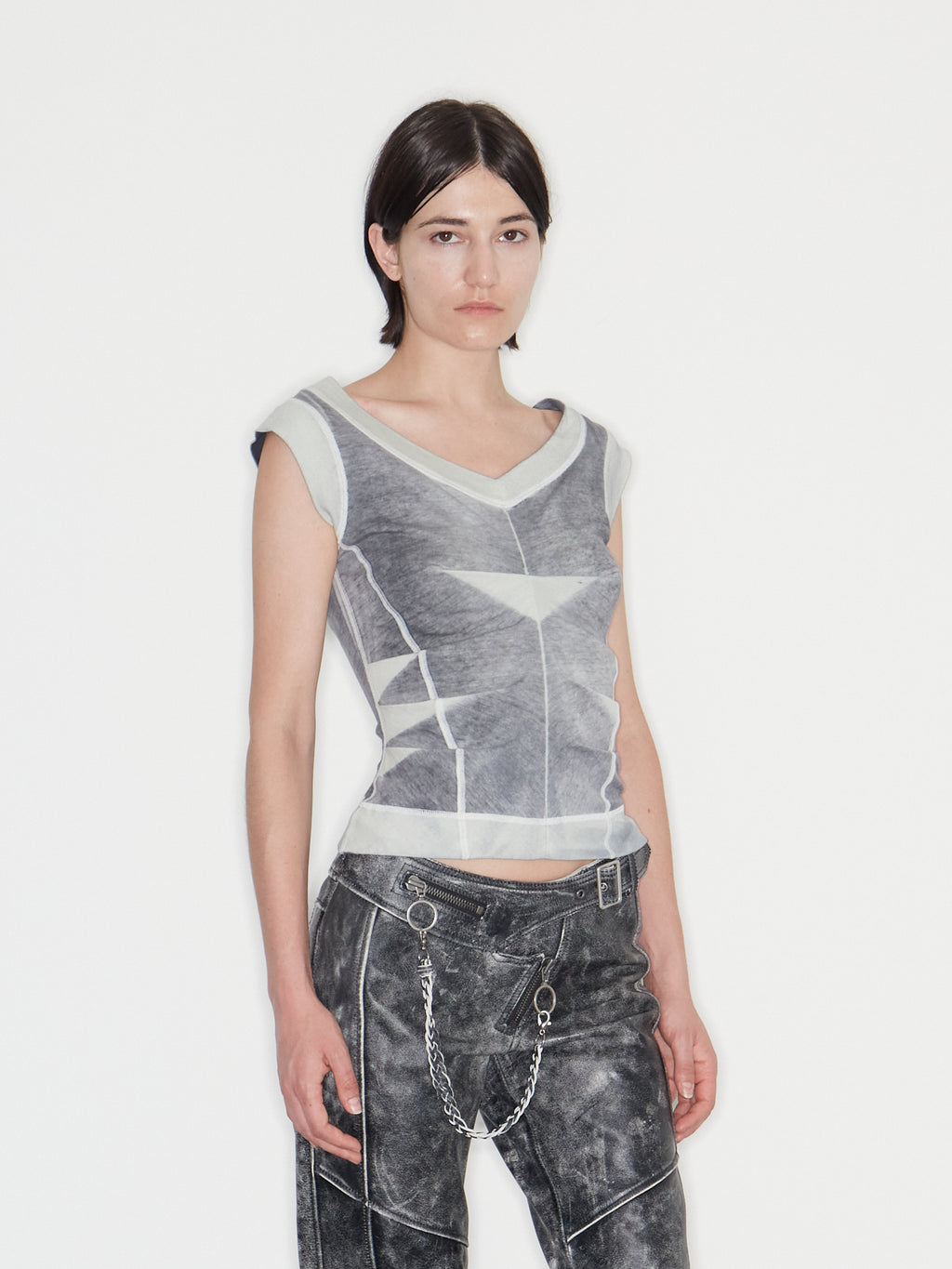Raze Top Washed Grey