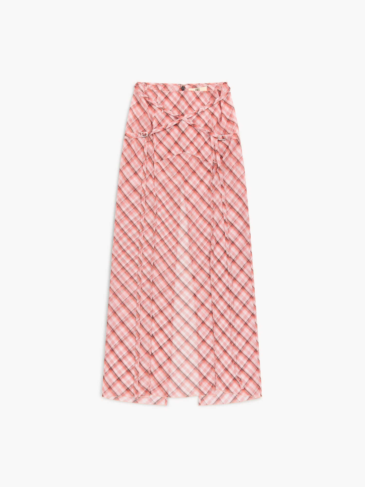 Thrall Skirt Moto Check Pink