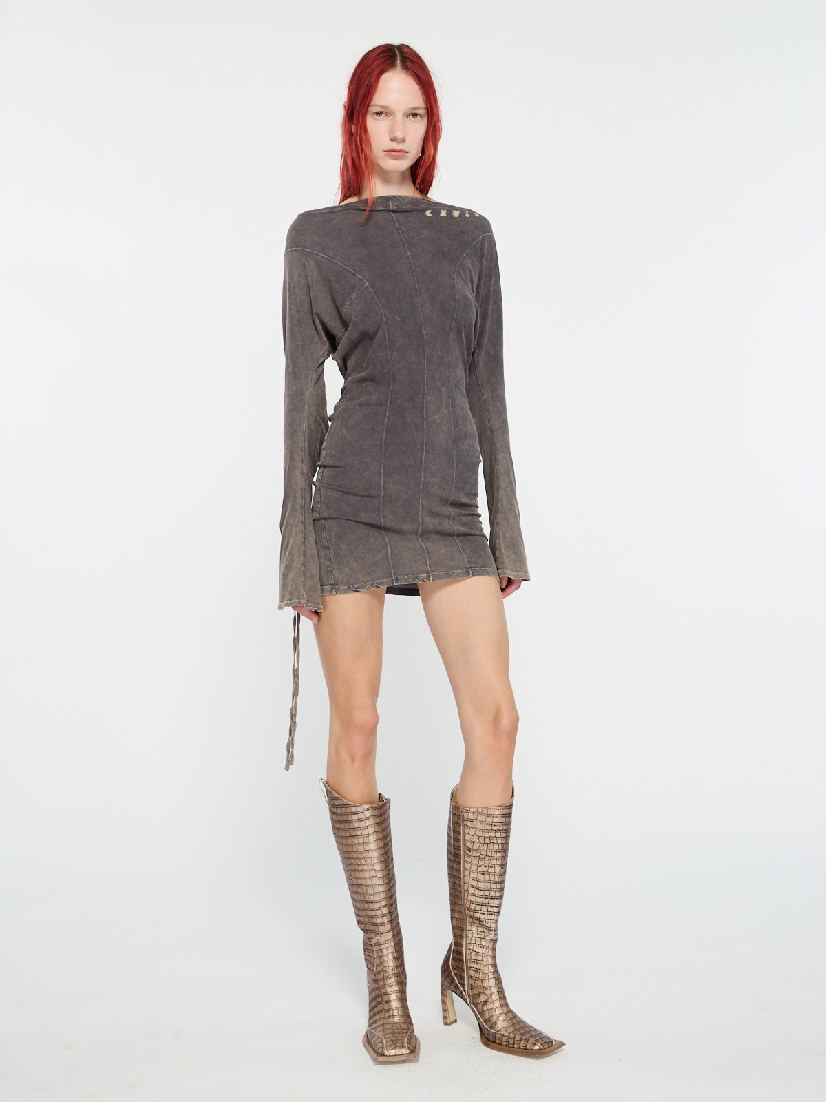 Ace Longsleeve Dress Ash KNWLS Ace Longsleeve Dress Ash KNWLS