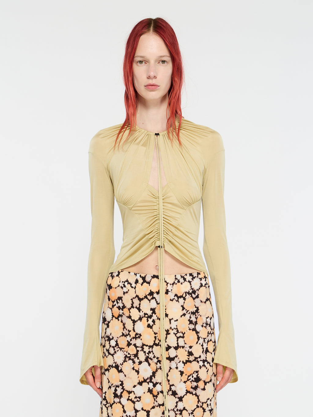 CU Blouse Pale Olive