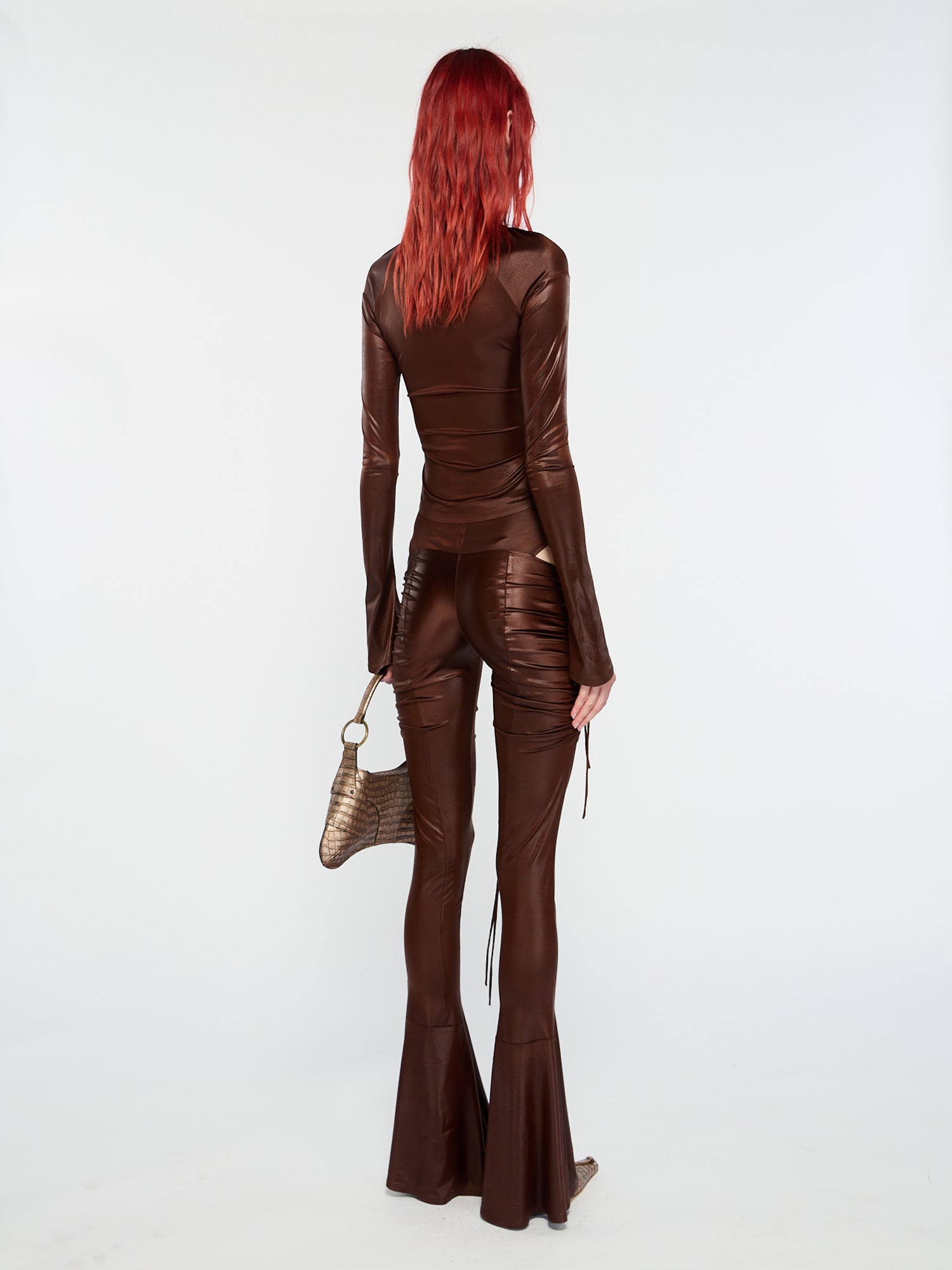 CU Blouse Brown Burn