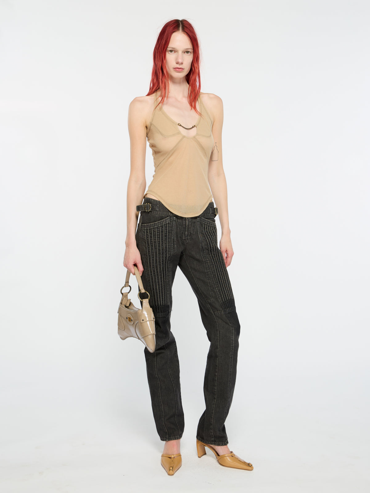 Chain Tank Almond