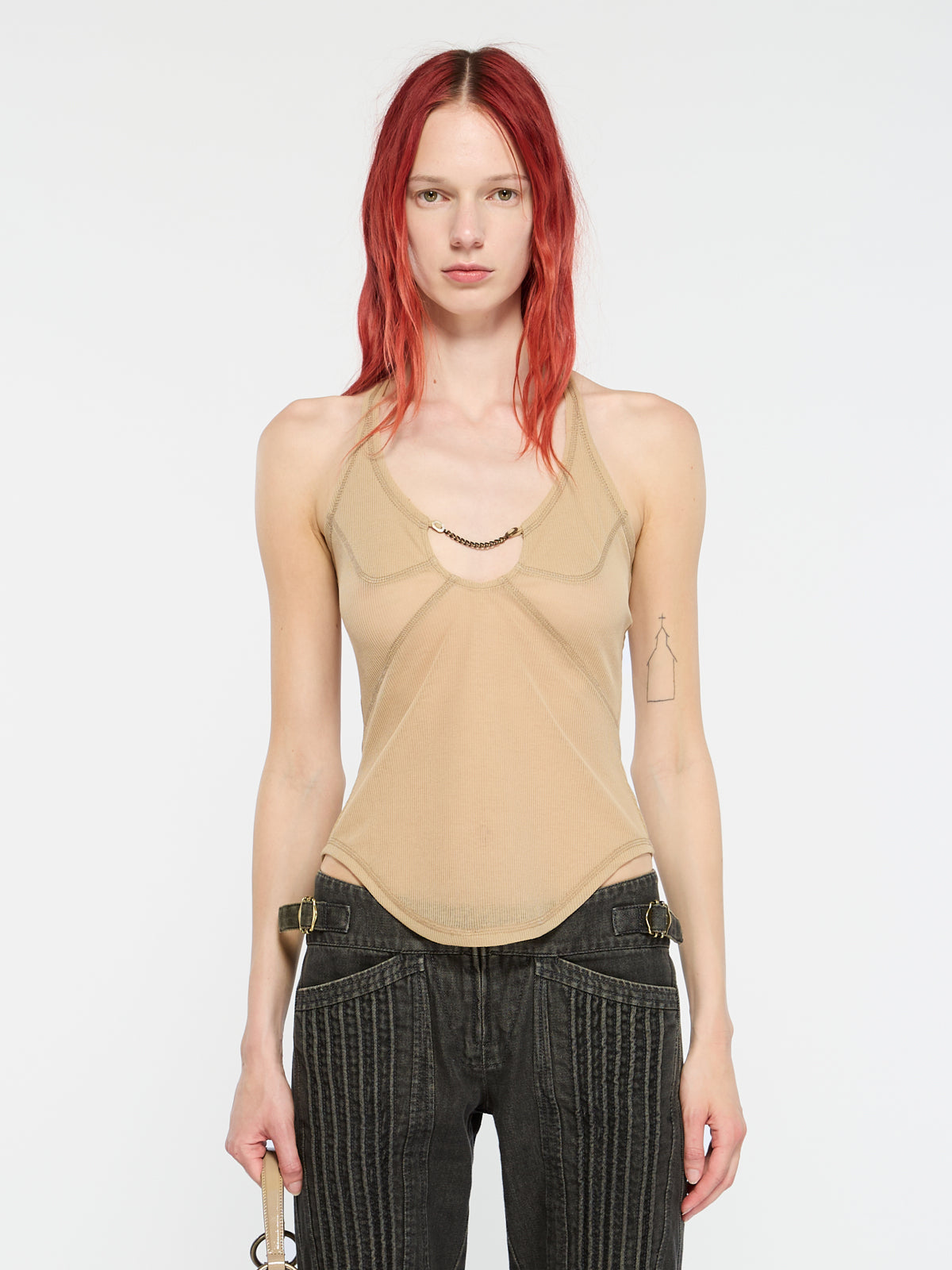Chain Tank Almond