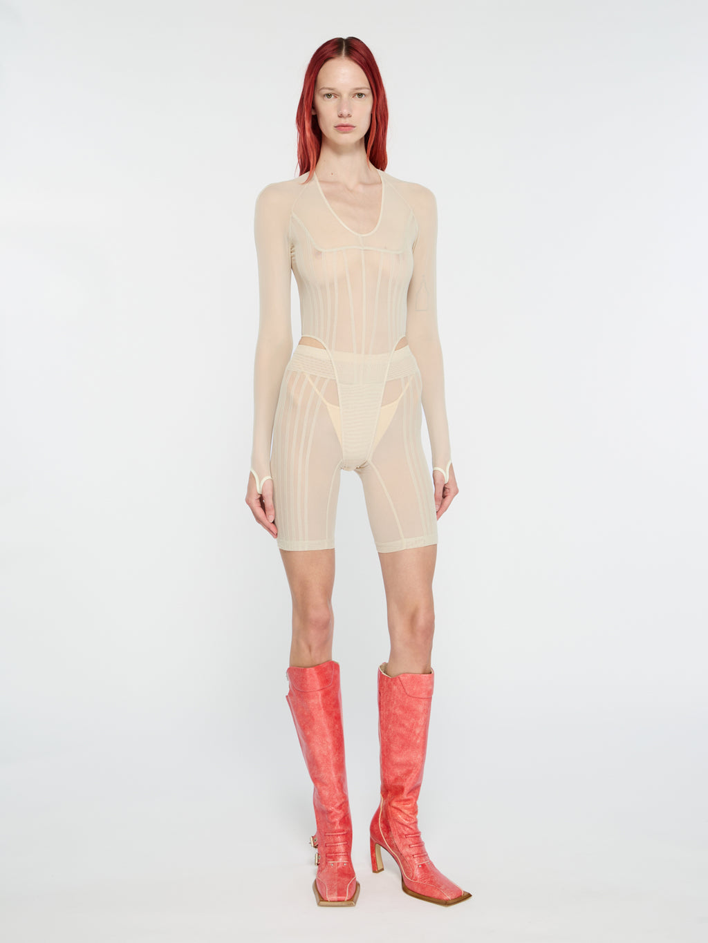 Haze Leotard Ecru