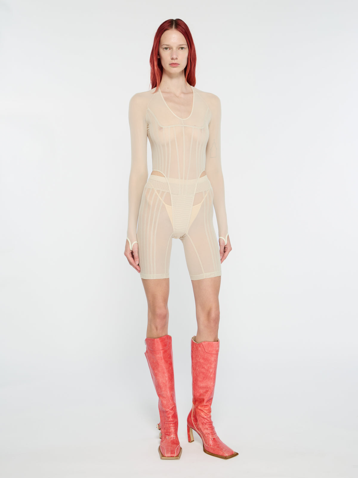 Haze Leotard Ecru